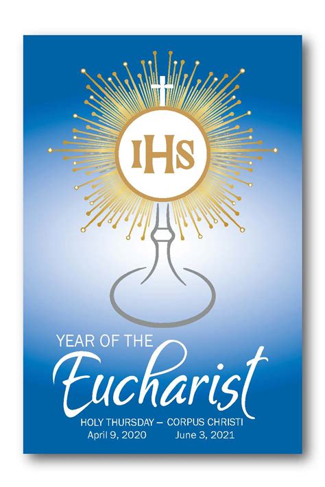 The Year Of The Eucharist Easel Print 24x36 English Or Spanish