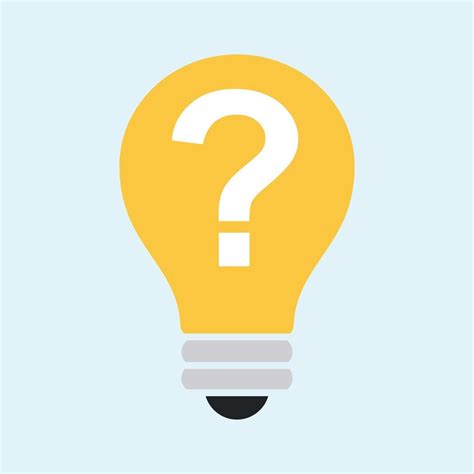 knowledge sign bulb with question mark icon vector adobe illustrator artwork 15597408 vector art