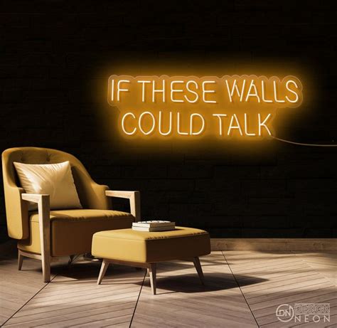 If These Walls Could Talk Neon Sign Custom Neon Sign Home Etsy Uk Neon Signs Neon Signs