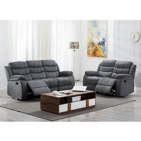 Jim Collection Contemporary 2 Piece Reclining Living Room Upholstered