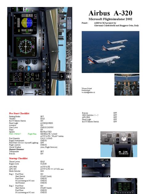 Checklist Airbus 320