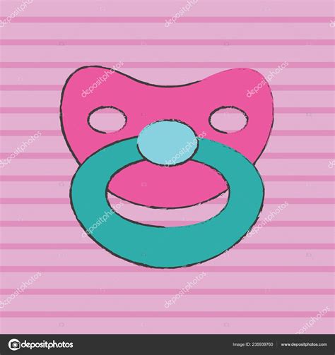 Baby Pacifier Vector Illustration — Stock Vector © Okimages 235939760