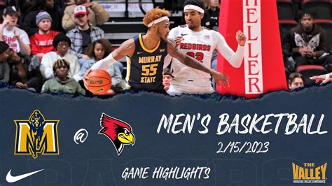 murray state at illinois state men s basketball highlights 2 15 2023 youtube