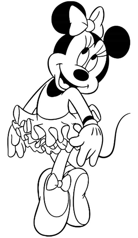 100 imagens para colorir com qualidade perfeita. Desenhos da Minnie para colorir | Como fazer em casa