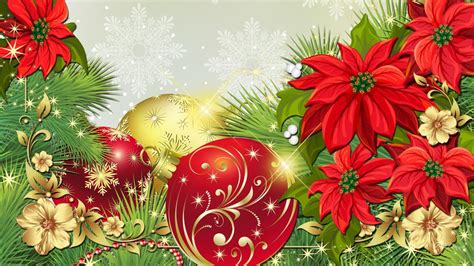 Flowers For Feliz Navidad Hd Desktop Wallpaper Widescreen High