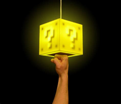 Assemble A Super Mario Brothers Coin Block Lamp Super Mario Pendant