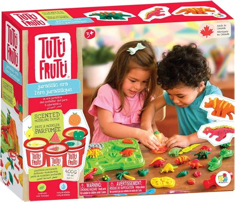 Amazon Com Tutti Frutti Scented Modeling Dough Jurassic Kit Non