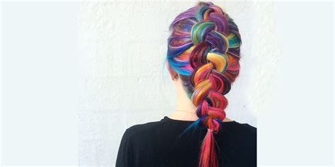 10 Latest Rainbow Hairstyle Trends Design Trends Premium Psd