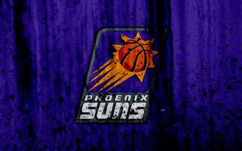 Download Wallpapers 4k Phoenix Suns Grunge Nba Basketball Club