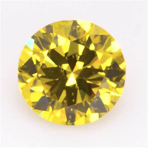 279 Carat Fancy Deep Yellow Diamond Round Shape Si2 Clarity Gia