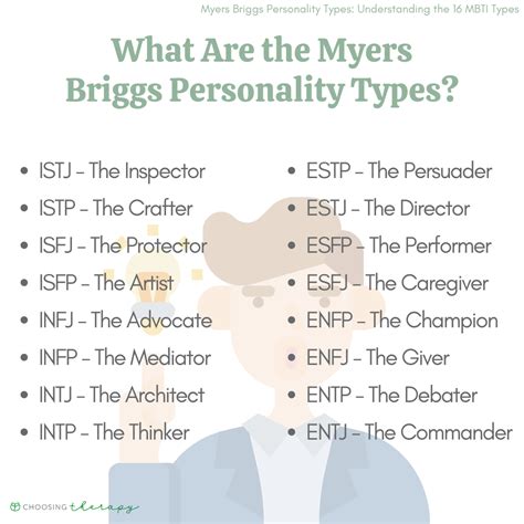 how the myers briggs personality types work
