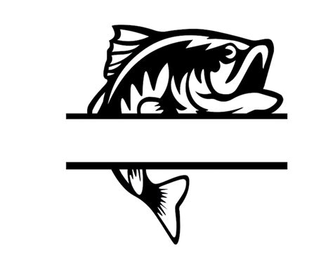 Bass Fish Svg Free File For DIY T Shirt Mug Decoration And