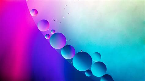 Download Wallpaper 2560x1440 Bubbles Water Gradient Circles Purple