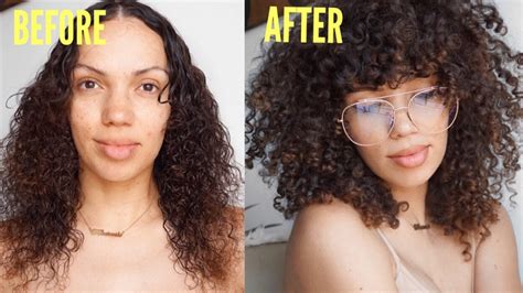 How To Diy Curly Bangs Spring Hair Refresh Wcurls Youtube