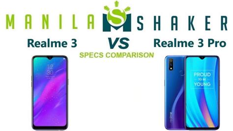 Realme 3 Vs Realme 3 Pro Specs Comparison Which One To Buy