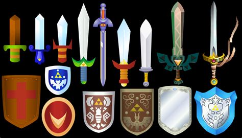 Zelda Swords And Shields 4 By Doctor G On Deviantart