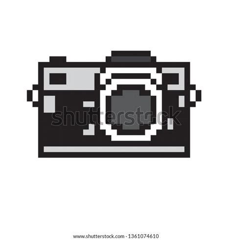 Pixel Art Camera Stock Vector Royalty Free 1361074610 Shutterstock