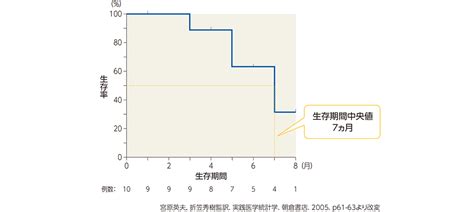 カプランマイヤー曲線｜医療統計｜ビーリンサイトjp