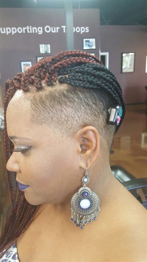 Bob Braids With Shaved Sides