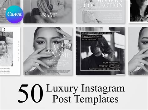 Luxury Fashion Instagram Templates Magazine Style Template Etsy