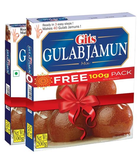 Gits Elaichi Gulab Jamun Mix 300 Gm Pack Of 2 Buy Gits Elaichi Gulab