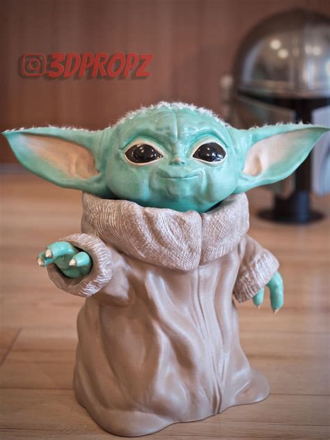 Life Size Baby Yoda 3d Printed And Painted By Me Rbabyyoda