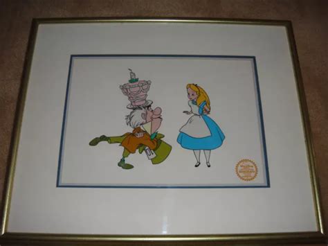 Alice In Wonderland Walt Disney Serigraph Cel Framed Limited Edition