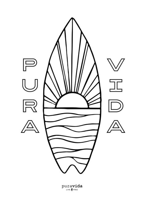 Pv Summer Coloring Sheets Pura Vida Bracelets Summer Coloring