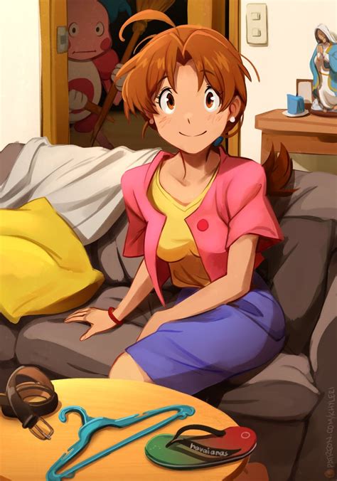 Delia Ketchum And Mr Mime Pokemon And More Drawn By Khyle Danbooru