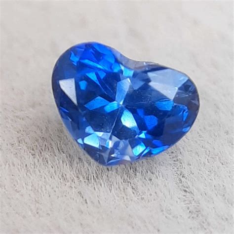 070 Carat Heart Blue Sapphire Loose Sapphire Heart Cut Etsy Uk