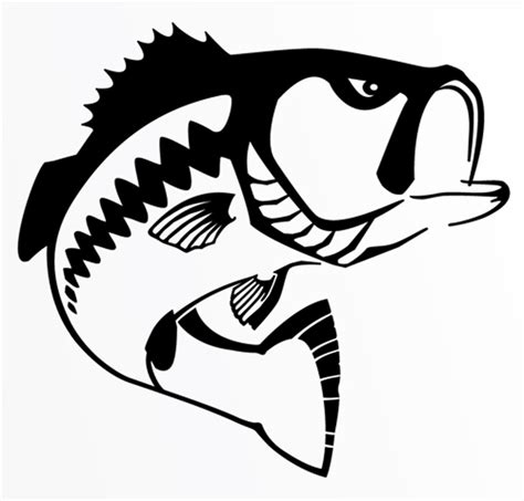 Steelfin Largemouth Bass Decals Tackledirect Clipart