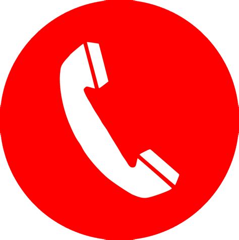 Phone Icon Telephone Icon Red Png Free Transparent Png Clipart Images