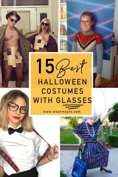 Halloween Costumes With Glasses Are Featured In This Collage For The