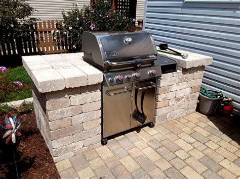 This Grill Surround Was Custom Designed And Built By Joliet Il Grill Surround Builder