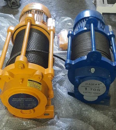 3 Phase Electric Winch 1 Ton For Pulling Modeltype Kcd At Rs 35000