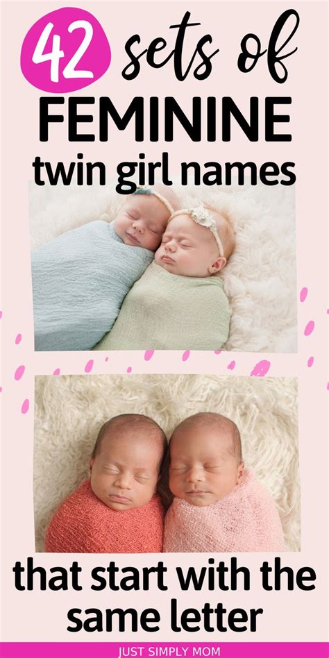 Stunning Twin Girl Names That Start With The Same Letter