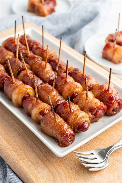Brown Sugar Bacon Wrapped Little Smokies Food Recipes