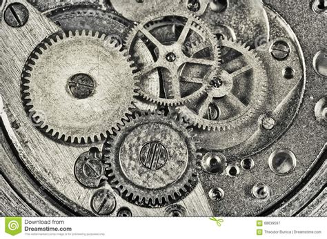 Clock Mechanism. Interior Of Watch Mechanism Stock Image - Image of mechanical, inner: 68639597