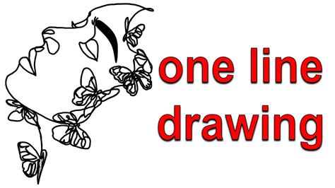 Single Continuous One Line Drawing Tutorial Easy Step Youtube