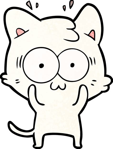 Cartoon Surprised Cat 12377579 Vector Art At Vecteezy