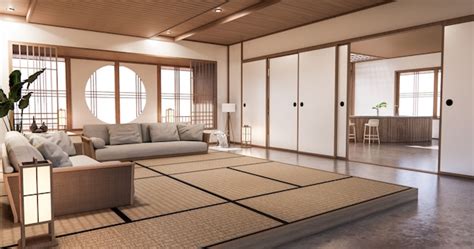 Premium Photo Interior Design Zen Modern Living Room Japanese Style