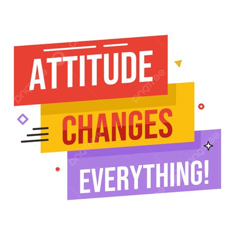 Lettering Typography Design Vector Hd Png Images Attitude Changes