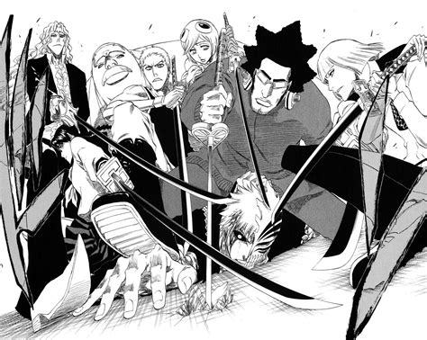 Ichigo Y Orihime Kenpachi Zaraki Byakuya Kuchiki Shinigami Manga