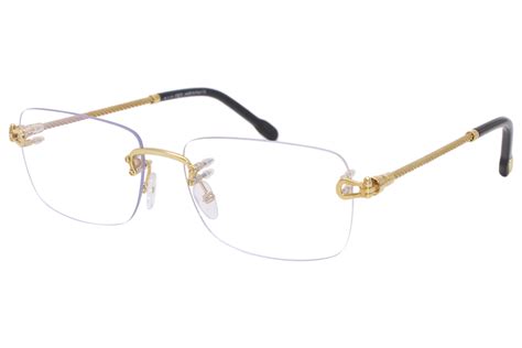 Fred Fg50002u Mens Eyeglasses Rimless Rectangular Optical Frame