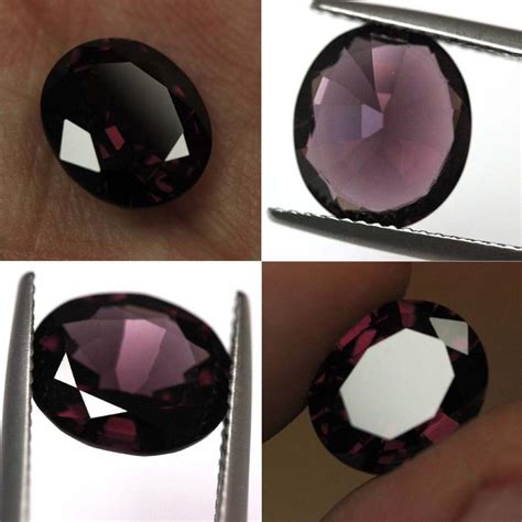 Gia Certified Natural Loose Untreated Oval Cut Purplish Red Etsy