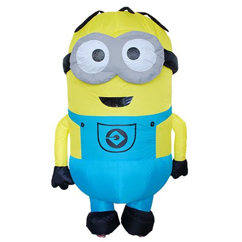 Adult Inflatable Two Eyes Minion Costume Halloween Cosplay