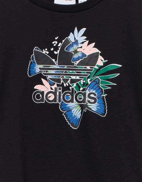 Adidas Butterfly Girls Tee Black Tillys