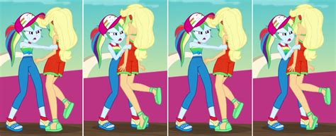 2197540 Safe Edit Screencap Applejack Rainbow Dash Equestria