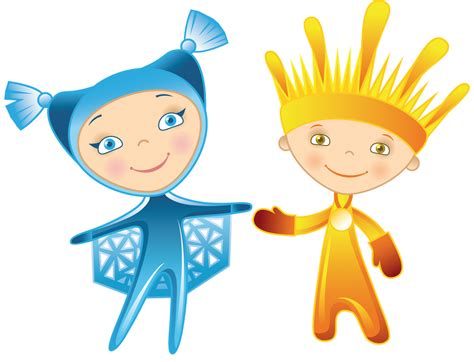 Sochi 2014 Paralympic Mascots Ray Of Light And Snowflake