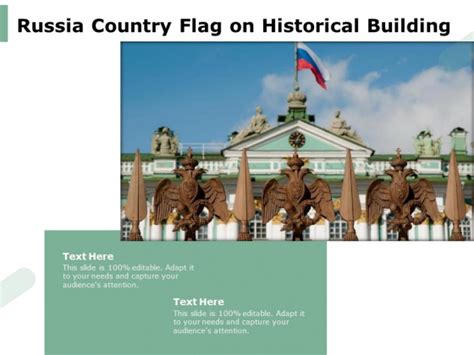 Russia Country Flag On Historical Building Ppt Powerpoint Presentation